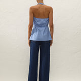Faithfull - Izaro Top Joao Stripe Azulejo Blue
