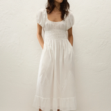 Faithfull - Sunniva Midi Dress White