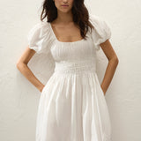 Faithfull - Sunniva Midi Dress White