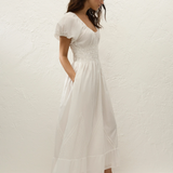 Faithfull - Sunniva Midi Dress White