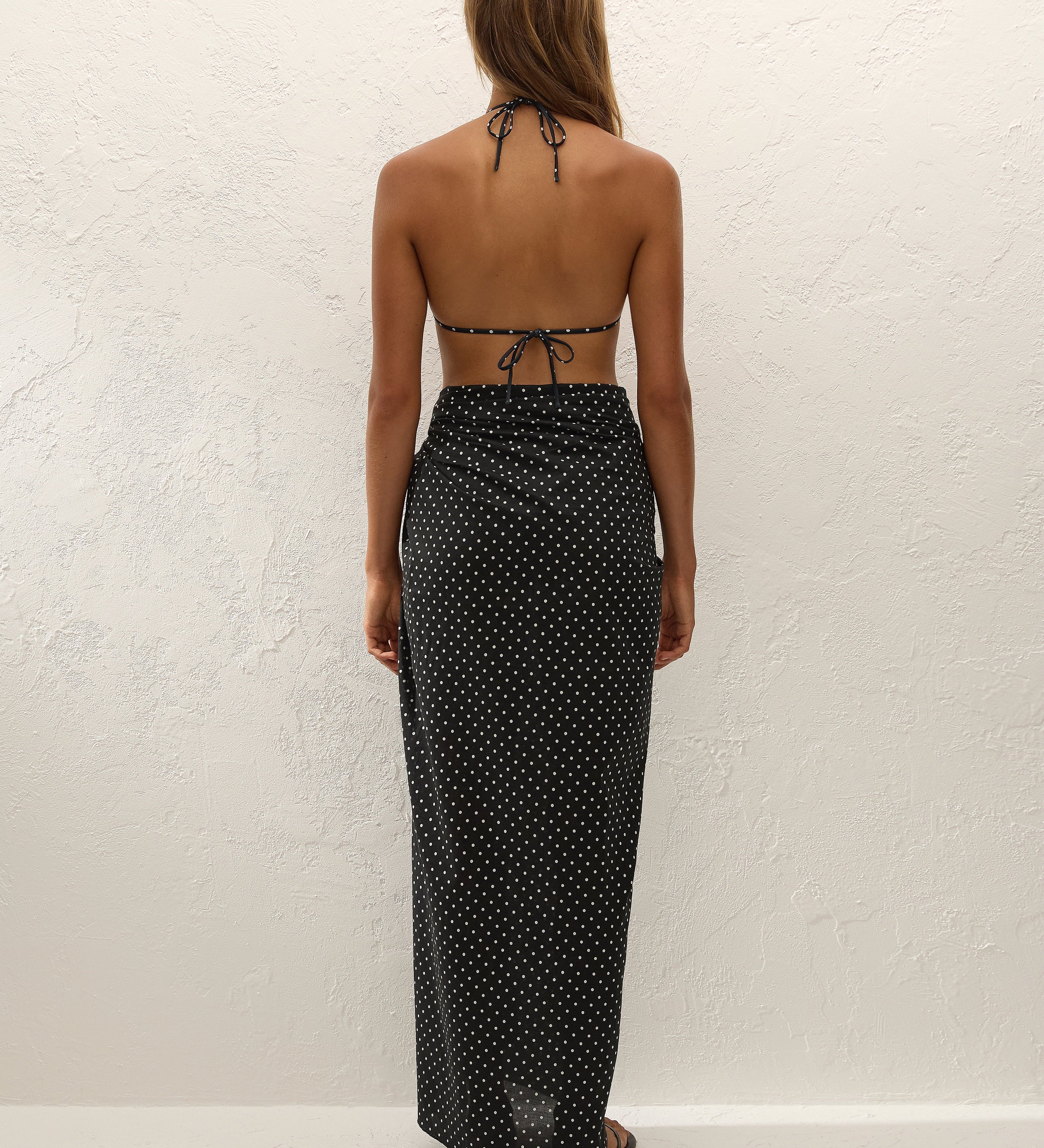 Faithfull - Lomas Pareo Lola Polka Dot Black Off White