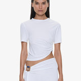 Christopher Esber - Bezel Quartz Ruched Tee