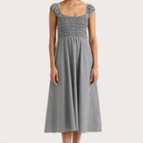 Faithfull - Amelie Midi Dress Gingham Black - Final Sale