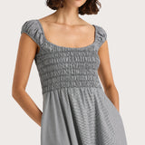 Faithfull - Amelie Midi Dress Gingham Black - Final Sale