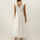 Faithfull - Dalila Midi Dress Fernanda Lace Antique White