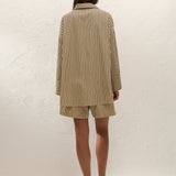 Faithfull - Clemente Short Carmen Stripe Sand Cedar
