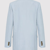 St. Agni - Single Button Tailored Blazer - Stone Blue