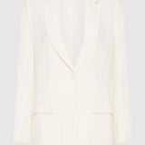 St. Agni - Tailored Linen Blazer - Ivory