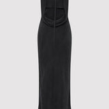 St. Agni - Draped Cowl Dress - Black