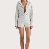 Faithfull - Noto Short Navy Stripe