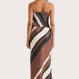 Faithfull - Setubal Top Futura Stripe Chocolate - Final Sale