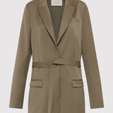 St. Agni - Belt Detail Blazer - Kelp
