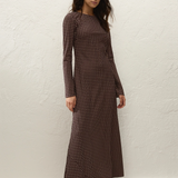 Faithfull - Mesa Maxi Dress Polkadot Chocolate Plum