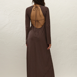 Faithfull - Mesa Maxi Dress Polkadot Chocolate Plum