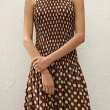 Faithfull - Luisa Midi Dress Cioccolato Dot