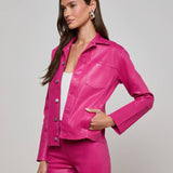 L'AGENCE - Janelle Coated Jean Jacket