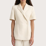 Faithfull - Enna Short Sleeve Blazer Beige