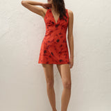 Faithfull - Graciela Mini Dress Pirazzo Floral Rosso