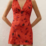 Faithfull - Graciela Mini Dress Pirazzo Floral Rosso