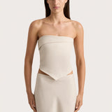 Faithfull - Antibes Strapless Top Sand - Final Sale