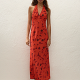 Faithfull - Rosa Maxi Dress Pirazzo Floral Rosso