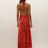 Faithfull - Rosa Maxi Dress Pirazzo Floral Rosso
