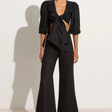 Faithfull - Ottavio Pants Plain Black - Final Sale