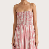 Faithfull - Lida Maxi Dress Cherry Stripe