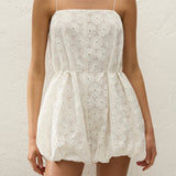 Faithfull - Rosella Playsuit Dolce Broderie White