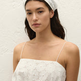 Faithfull - Paloma Head Scarf Dolce Broderie White