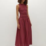 Faithfull - Margot Midi Dress Rhubarb