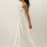 Faithfull - Etta Maxi Dress Bianca Broderie White
