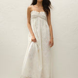 Faithfull - Etta Maxi Dress Bianca Broderie White
