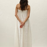 Faithfull - Etta Maxi Dress Bianca Broderie White