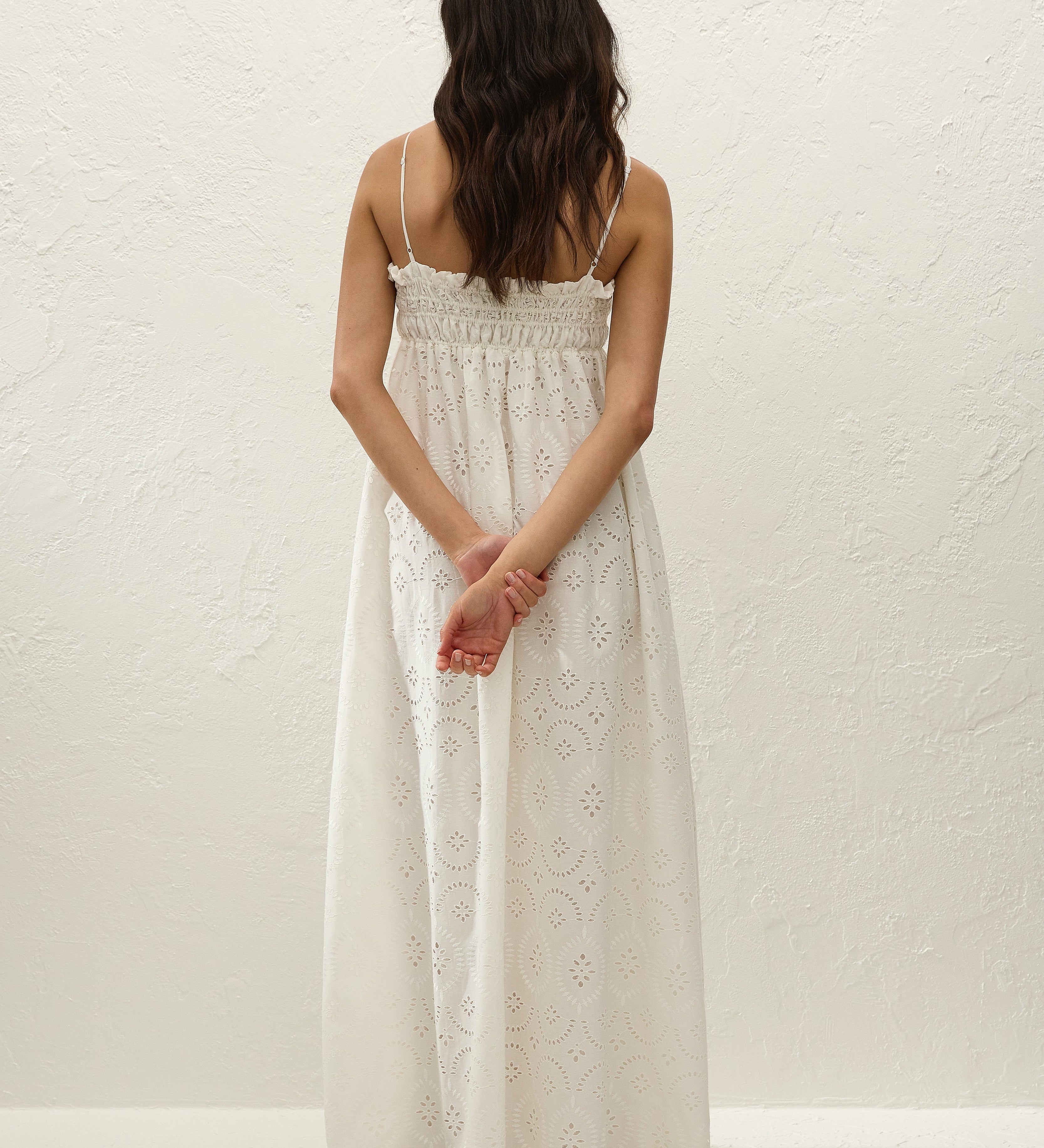 Faithfull - Etta Maxi Dress Bianca Broderie White