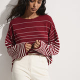 Faithfull - Lyana Top Scandi Stripe Red Cream