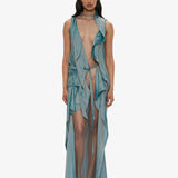 Christopher Esber - Kacere Towel Drape Column Skirt