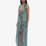 Christopher Esber - Kacere Towel Drape Column Skirt