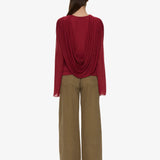 Christopher Esber - Ripple Drape Long Sleeve Top
