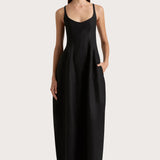 Faithfull - Sanne Midi Dress Black - Final Sale