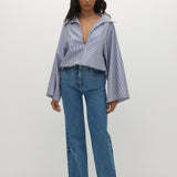 Faithfull - Gaia Top Helle Stripe Vintage Navy