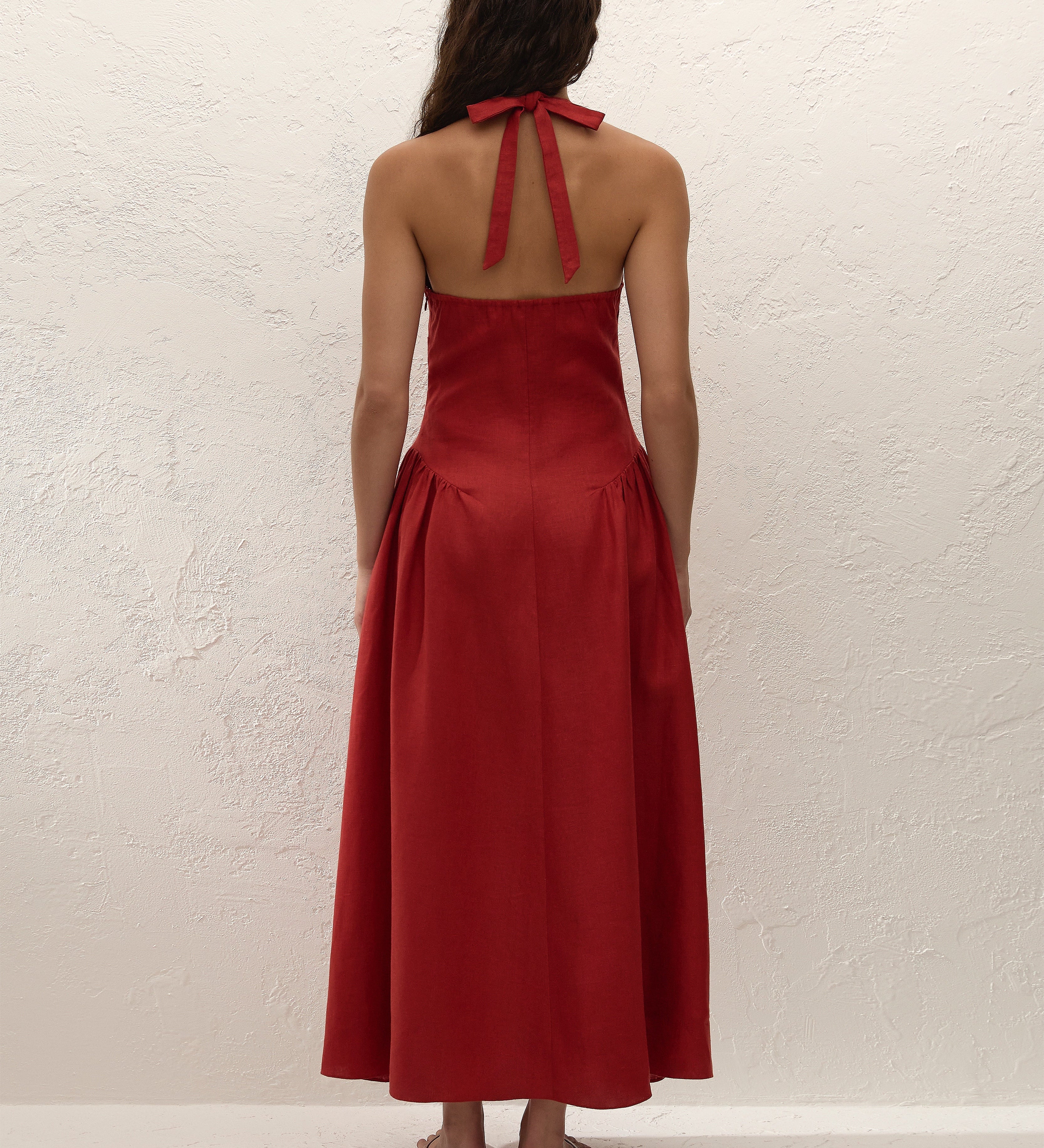 Faithfull - La Cala Midi Dress Chilli