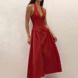 Faithfull - La Cala Midi Dress Chilli