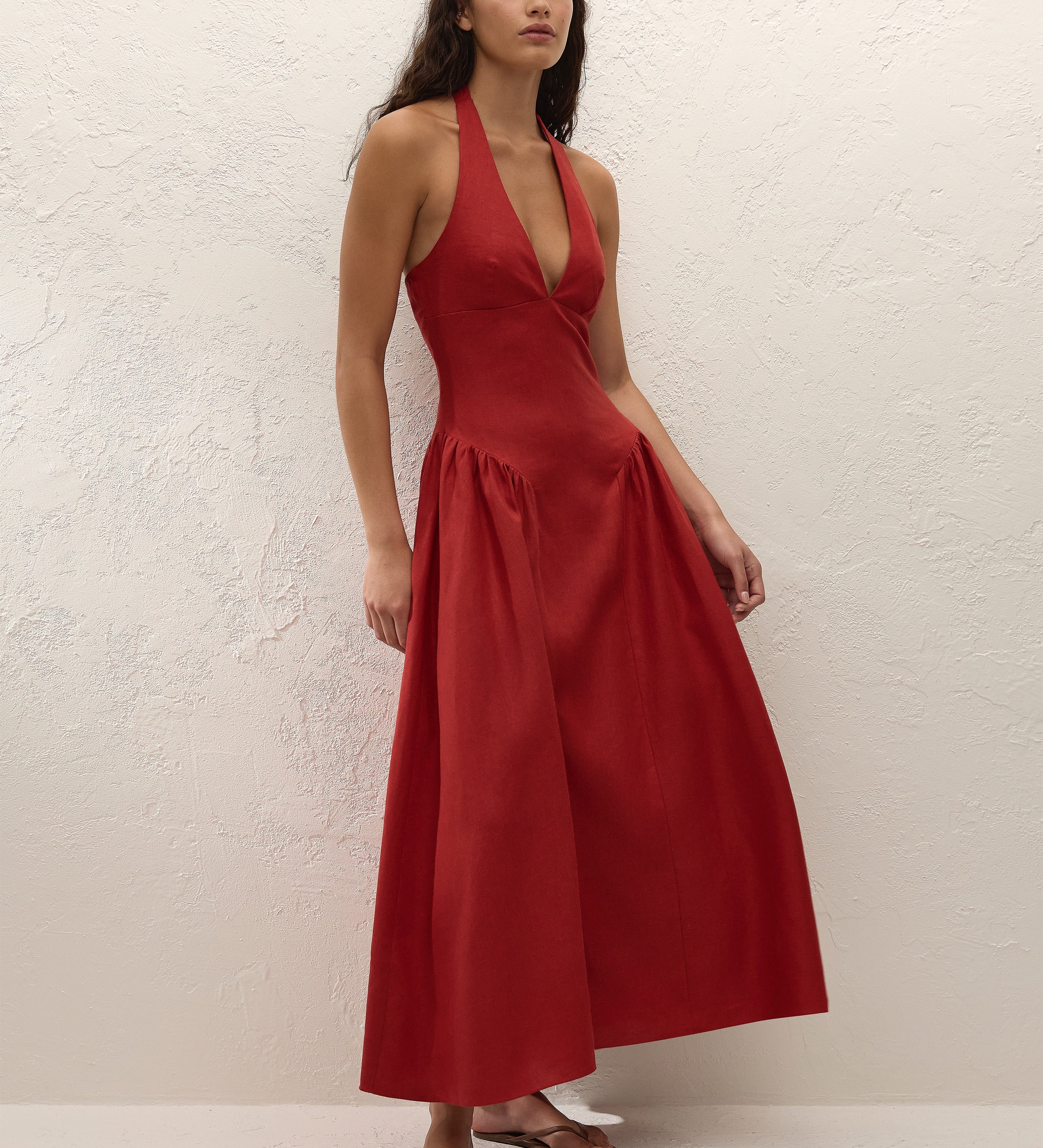 Faithfull - La Cala Midi Dress Chilli