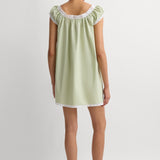 Faithfull - Arcadia Mini Dress Micro Check Pistachio