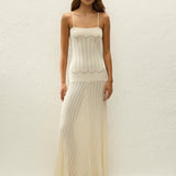 Faithfull - Irene Maxi Dress Maja Pointelle Vintage White