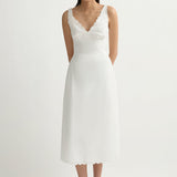 Posse - LOIS DRESS - VINTAGE WHITE