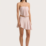 Faithfull - Emalee Mini Skirt Oliander Blush - Final Sale