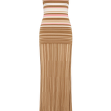 Faithfull - Esenia Knit Dress Puce Sepia Stripe