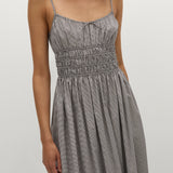 Faithfull - Sofie Maxi Dress Hanne Gingham Espresso